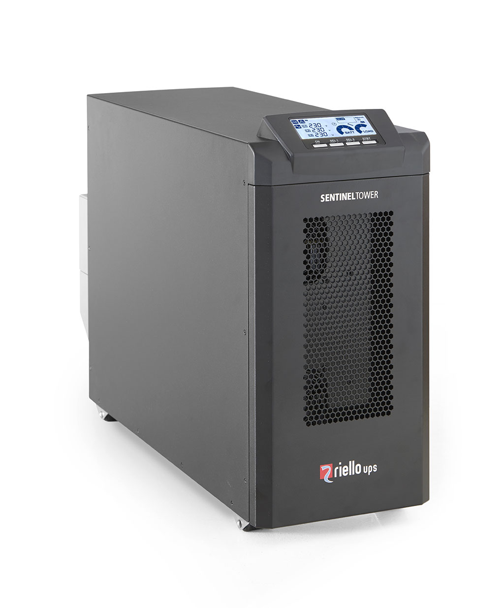 Riello STW 10000, Sentinel Tower, online double conversion, 10 KVA 1/1, 3/1, 400/230 Vac, 50Hz, UPS system, 10 min backup time